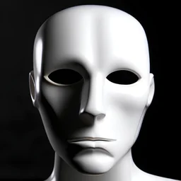 rostro humana sin ojos