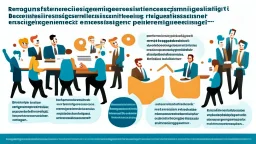 Certainly, here is a description of the ideal image for the article about "Successful Recruitment Strategies in the Business World" in English: The image depicts a group of happy and motivated employees in a professional work environment. In the center of the image, there is a manager or leader explaining successful recruitment principles to their team. The employees are shown actively engaging and participating in a discussion about the company's future. The image conveys a positive message ab