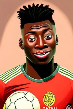 Andre Onana Footballer cartoon 2d