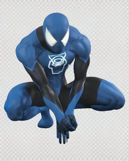 spider-man as DC blue lantern