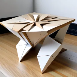 Paper folding inspired table