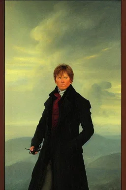 Portrait of Marty McFly painted by Caspar David Friedrich