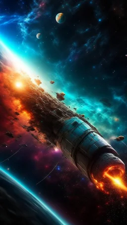 critical point abstract in the galaxy a hogs cigar spaceship and satellite