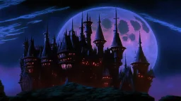 castle at night