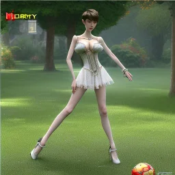 realistic photo 23-year-old delicate graceful boyish boylike damsel tomboy short male hairstyle short brown hair shorthair boy's face beautiful cleavage in women's lace ripped jeans with a lace mesh with a girlish pattern and girlish stripes with rhinestones that fit wide hips high heels with a very thin waist and big ass with a lady's fashion handbag in the new year girlsparty