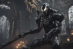 Venom machine in 8k nier automata artstyle, halloween them, , close picture, fantasy world, intricate details, highly detailed, high details, detailed portrait, masterpiece,ultra detailed, ultra quality