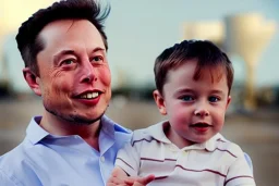 Elon musk as a toddler