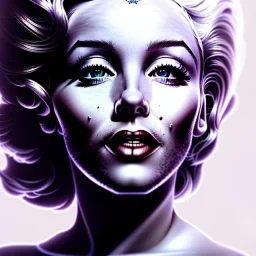 Realistic image portrait, Marylin Monroe, highly detailed, concept art, unreal engine 5, ray tracing, RTX, lumen lighting, ultra detail, volumetric lighting, 3d, finely drawn, high definition, high resolution.