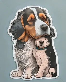 Dog love stickers