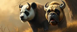 panda dog bison boxer orc