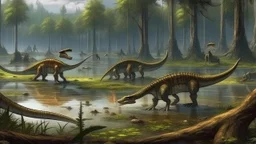 A hundred million years ago in a jurassic swamp park