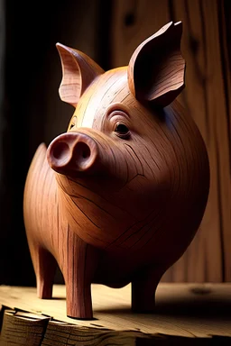 wooden,pig