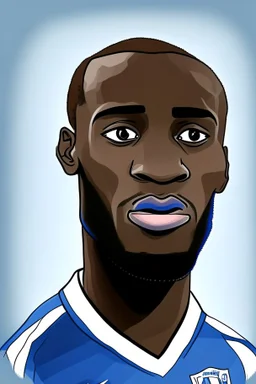 Moussa Diaby French football player ,cartoon 2d