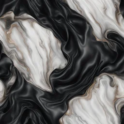 Hyper Realistic marble texture on black silk