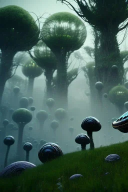 alien STRANGE WORLDS, 8k, finely detailed, photo realistic.