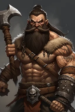 An halforc barbarian