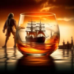 lovely double exposure image by blending together aThe stormy sea isAnd the glass orange with a ship inside it swims in the middle together . TheOrange Sea should serve as the underlying backdrop, with its details subtly incorporated into the glossy glass Orange , sharp focus, double exposure, glossy glass Orange , (translucent glass figure of anOrange ) (The sea is orange on the inside) lifeless, dead, glass Orange, earthy colors, decadence, intricate design, hyper realistic, high definition,