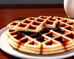 Maple syrup waffles