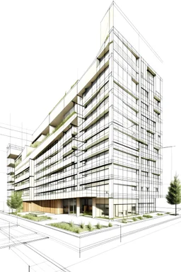 Architectural plan designed by Skanska Construction office