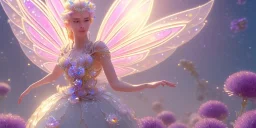 crystal subtle flower in a galactic ambiance beautiful fairy, transparent, delicate colors, in the foreground, full of details, smooth，soft light atmosphere, light effect，vaporwave colorful, concept art, smooth, extremely sharp detail, finely tuned detail, ultra high definition, 8 k, unreal engine 5, ultra sharp focus