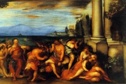 Katzen Europa painting Tiziano Vecellio Tizian