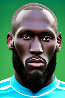 Romelu Lukaku Belgian football player cartoon 2d