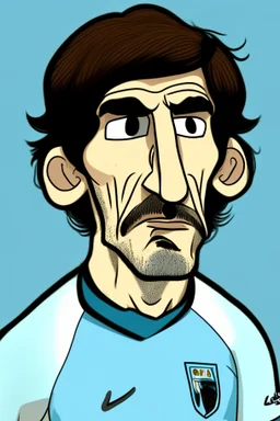 Alejandro Garnacho Argentine football player ,cartoon 2d