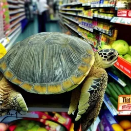 turtle and supermarket