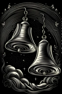 campanas en una noche tenebrosa estilo dibujo