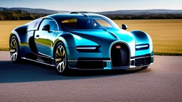 Bugatti Veyron Mixed With Rolls Royce Cullinan, Rear View, 4K, Ultra Detailed