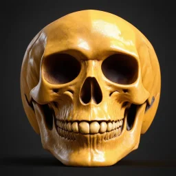 ANATOMICALLY CORRECT digital photograph of the SKULL OF A SMILEY FACE with fine line, highly detailed, high resolution, 8k 3d, vray, horrorcore,