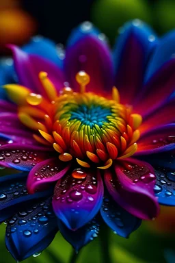 colorful flower closeup