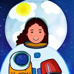 A girl with a dream of going to space one day and a bright future at head of her