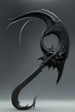 black big sharp scythe