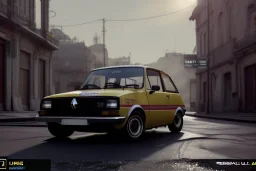 a renault 12 car version , 4k ,ultra realistic,concept 4k ,on street, parked