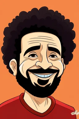 mo salah ,cartoon 2d