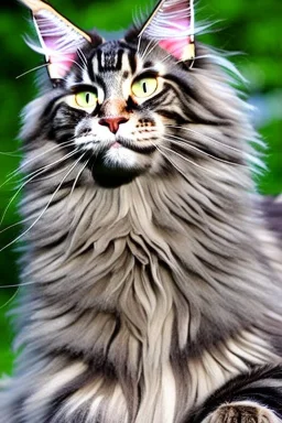 Maine coon cat is dressed like Julius Caesar, wearing laurel wreath on the head, street, Rome, perfect iris, model style, hyper realistic, extremely accurate, delicate, extremely detailed, wide-angle, open aperture, superfine pencil