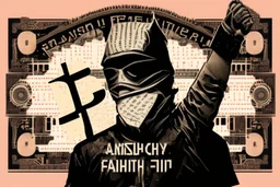 freedom fighter crypto degen bitcoin anarchist rising up