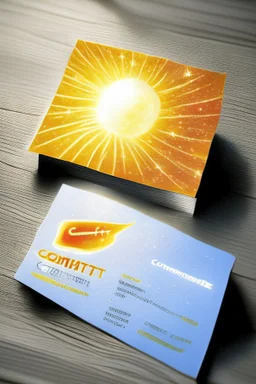 Business card-printing house-sunlight-comet star