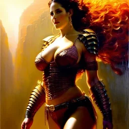 Drawing of beautiful face,'beautiful,Busty fit PoweGirl',intense stare, ancient skintight armor, balanciaga fashion clothe painting by gaston bussiere, greg rutkowski, yoji shinkawa, yoshitaka amano, tsutomu nihei, donato giancola, tim hildebrandt, Oil on canvas, cinematic composition, extreme detail,fit full head inside picture,16k