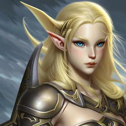 blonde elf warrior