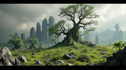 This realm has no plant life. All vegetated areas are petrified. Just about all organisms are made from textiles.