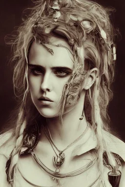 Danish singer MØ face, in The Art of Shichigoro-shingo