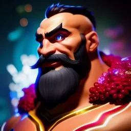 Ultra detailed fullbody Portrait in oil on canvas of League of Legends Braum,extremely detailed digital painting, extremely detailed face, crystal clear eyes, mystical colors ,perfectly centered image, perfect composition, rim light, beautiful lighting,masterpiece ,8k, stunning scene, raytracing, anatomically correct by Seung Eun Kim and simon bisley and Claudio Tumiati.16k