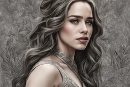 Emilia Clarke in 8k skitch book artstyle , couple, game of thrones them, close picture, intricate details, highly detailed, high details, detailed portrait, masterpiece,ultra detailed, ultra quality