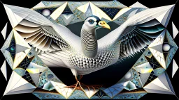 impossible octaedric jeweled paradox geometry impossible seagull with many eyes