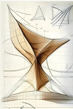 Kinetic Architecture Acoustic Cloth Sketch