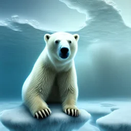 high-quality, fine-detail photography of polar bear in artic water, ice floes, 8k resolution, 3D octane render, intricate, sharp, crisp, ultraHD, National Geographic Magazine photo, digital art, detailed matte, volumetric lighting, George Grie, Ben Goossens, Anne Stokes, Lisa Parker, Selina French, Stuart Patience, Nathan Lorenzana