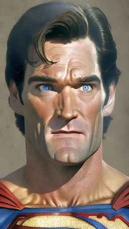 tucker carlsons face on superman