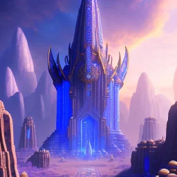 Aztecan blue subtil glowy crystal temple ! soft background | god rays | intricate | elegant | transparent blue landscape | highly detailed | illustration | depth of field, luminosity, ultra sharp focus, ultra high definition